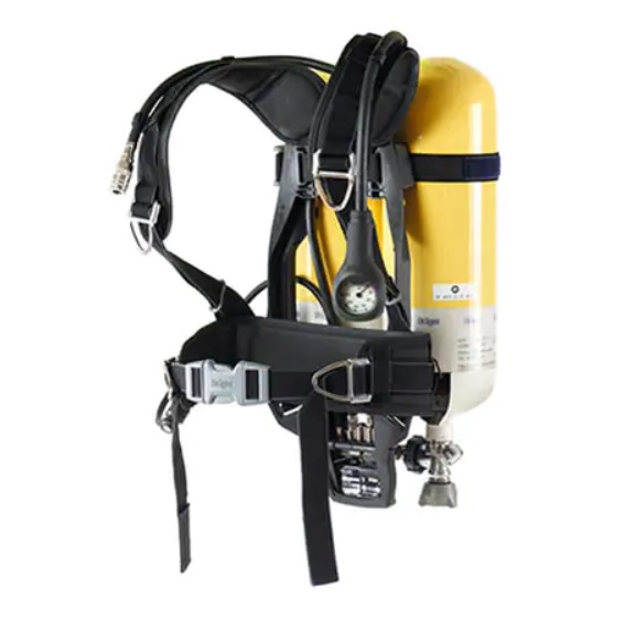 Dýchací přístroj Dräger PSS 4000 - set (Maska FPS 7730 M2-P-PC-EPDM 5bod.kř, nosič, láhev)